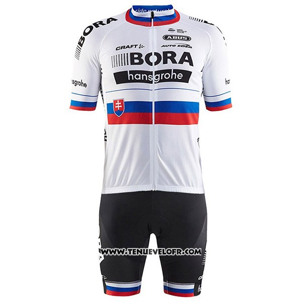 2017 Maillot Ciclismo Bora Champion Slovaquie Manches Courtes et Cuissard